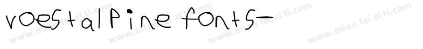 voestalpine fonts字体转换